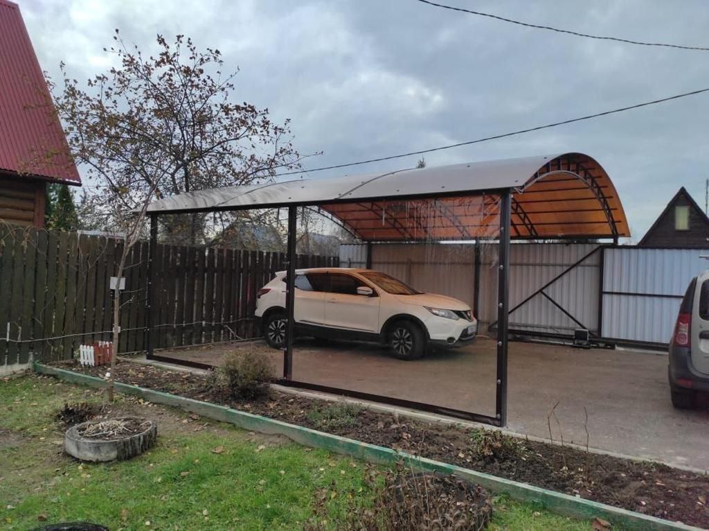 Прозрачные шторы ПВХ для навеса под автомобиль в городе Струнино